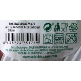 St med Gafler Algon Genanvendelig Hvid 36 Enheder 18 cm #10