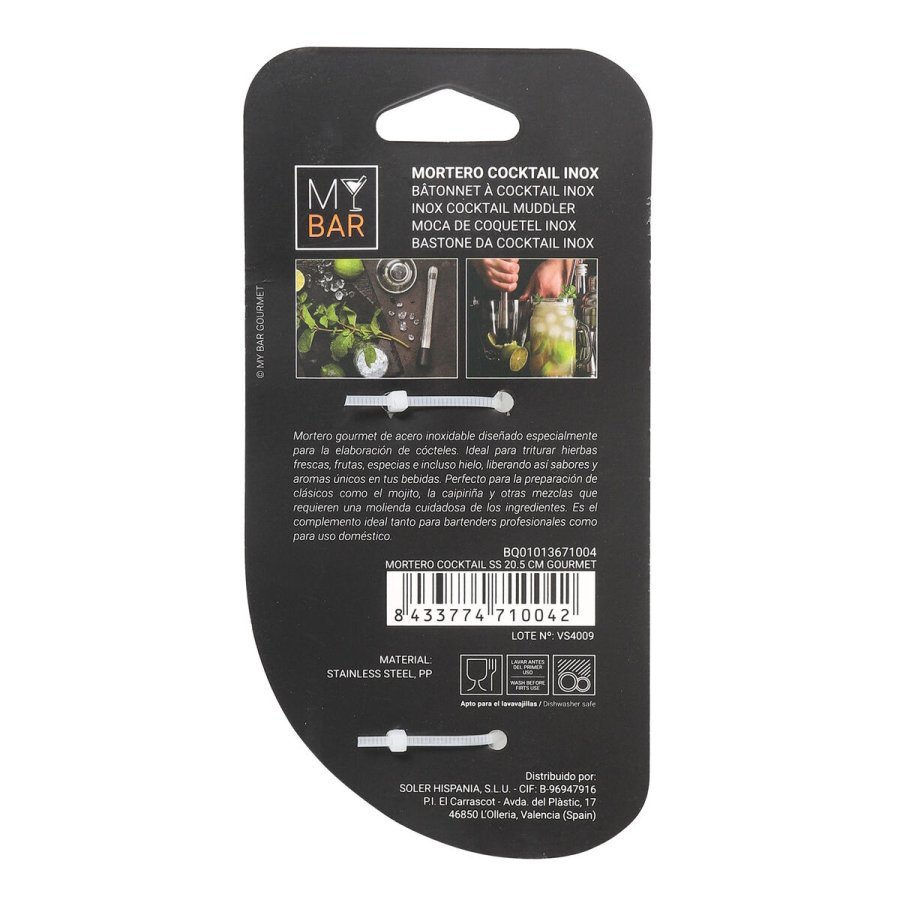 Morter Cocktail Gourmet Quttin 105172 Rustfrit stl (12 enheder) #4