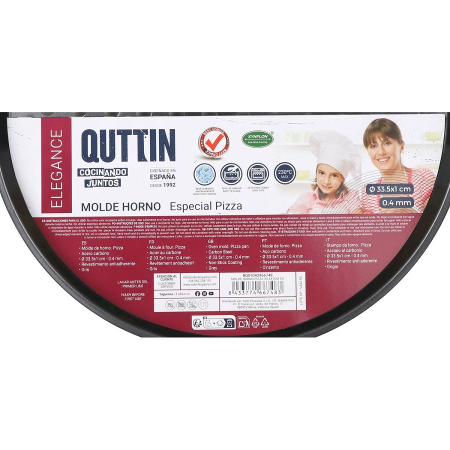 Pizza form Quttin 32,7 x 1 cm (12 enheder) (34 x 1 cm) #7