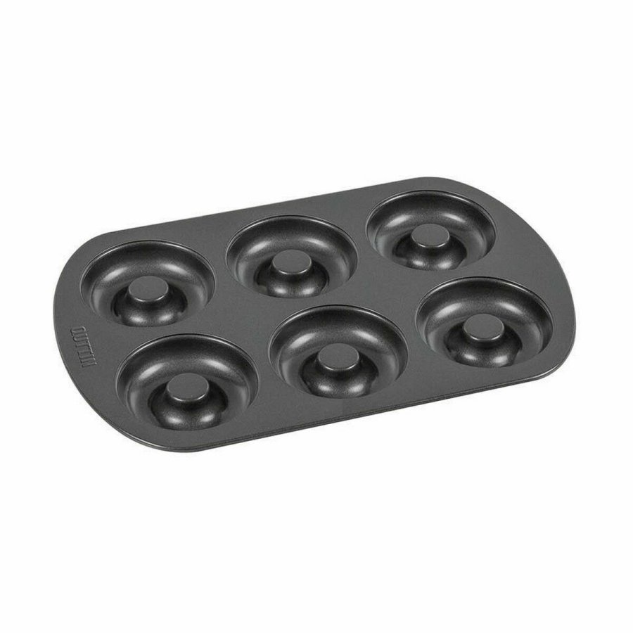 Bageform Quttin Donuts Kulstofstl Sort 32 x 21 x 2,3 cm (12 enheder) #4