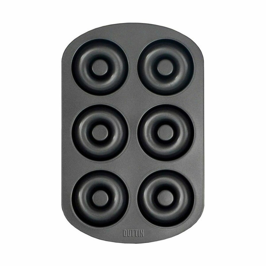Bageform Quttin Donuts Kulstofstl Sort 32 x 21 x 2,3 cm (12 enheder) #7