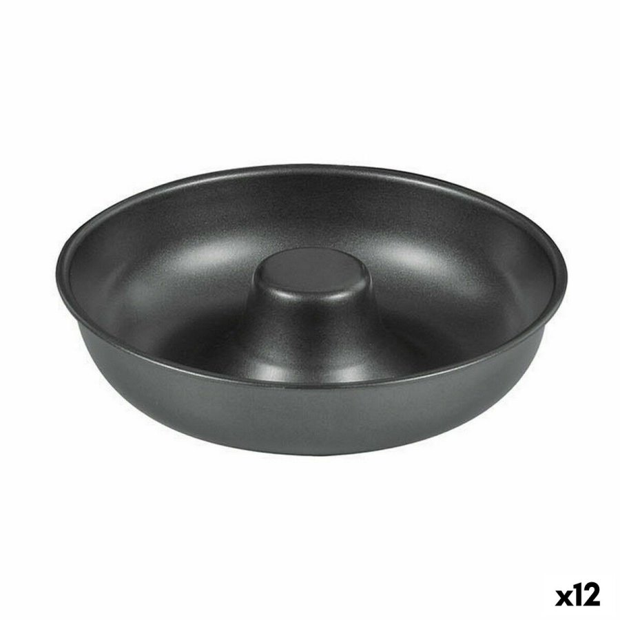 Bageform Quttin Donuts Kulstofstl Sort  21 cm 21 x 5 cm (12 enheder) #1