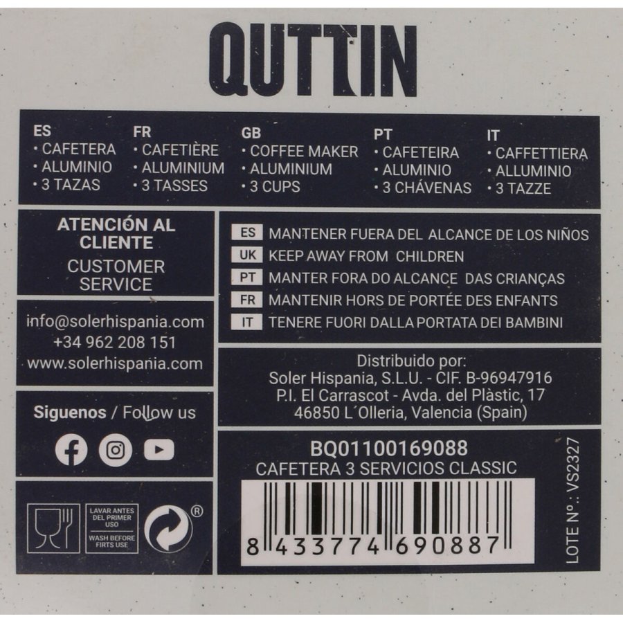 Italiensk Kaffekande Quttin 105187 (6 enheder) #10