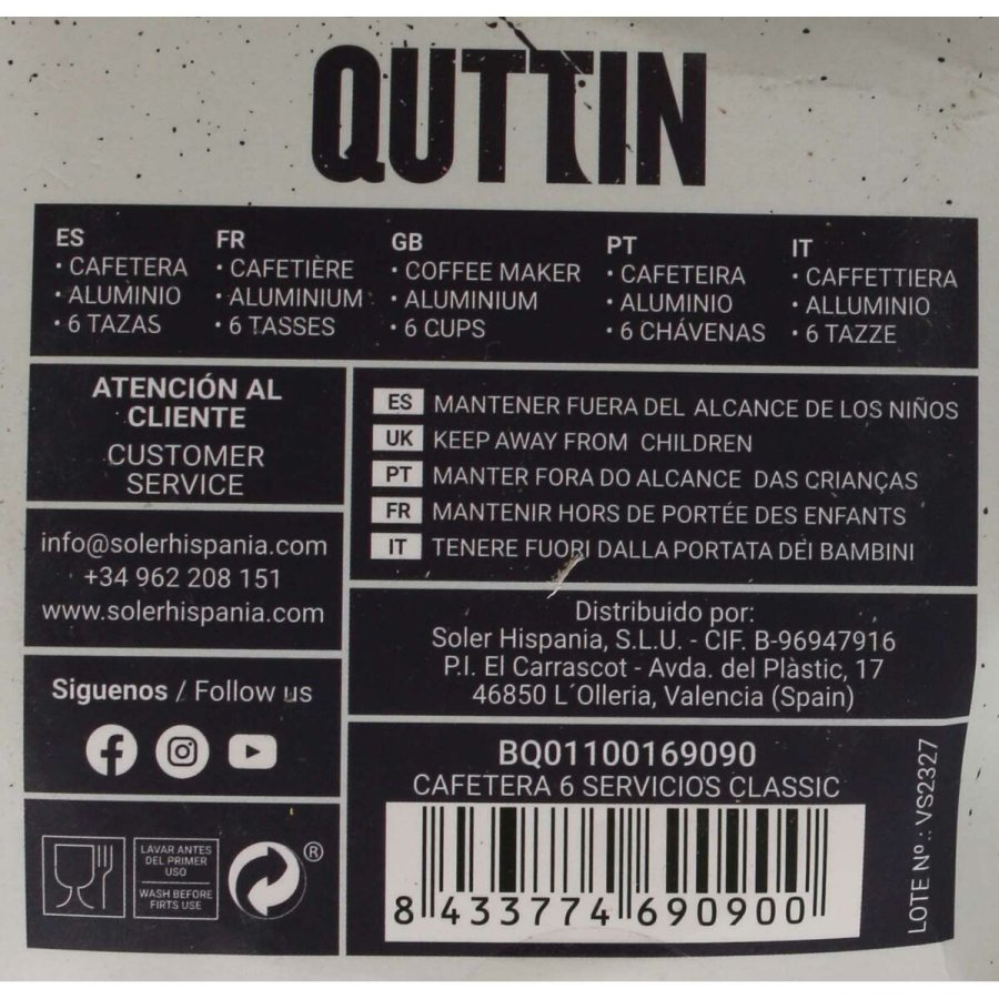 Italiensk Kaffekande Quttin 6 Kopper (6 enheder) #7
