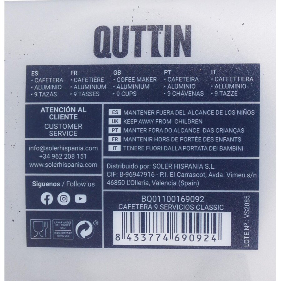 Italiensk Kaffekande Quttin 9 Kopper (6 enheder) #7