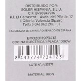 Elektrisk Varmeplade Algon 1000 W (4 enheder) 1 Ildsted #7