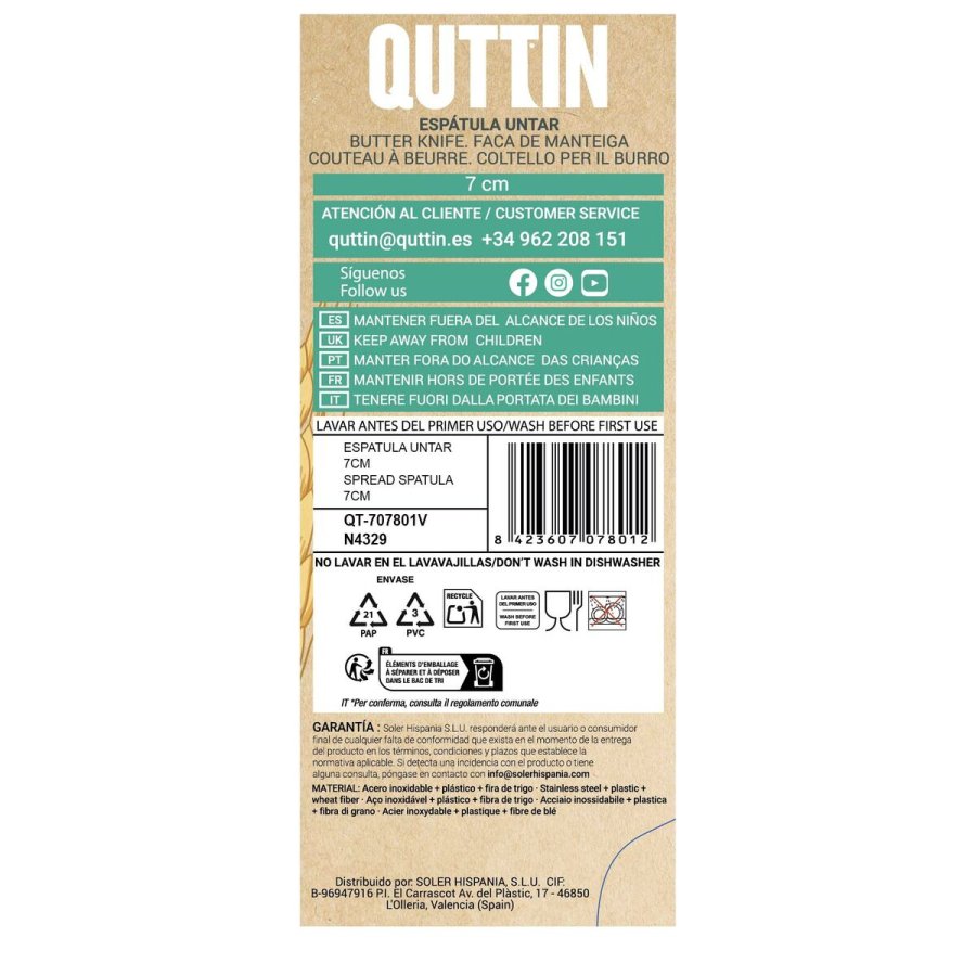 Spatel til spredning Quttin Bio 7 cm (48 enheder) #7
