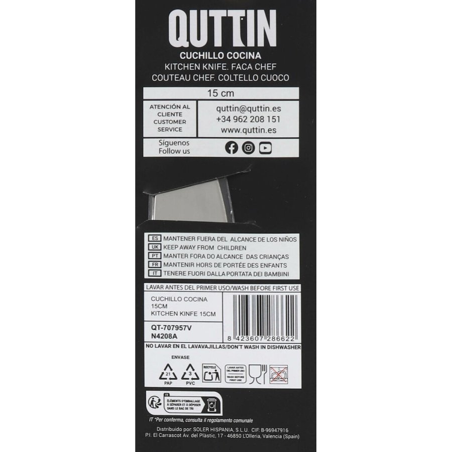 Kkkenkniv Quttin Kasual 15 cm (24 enheder) #7