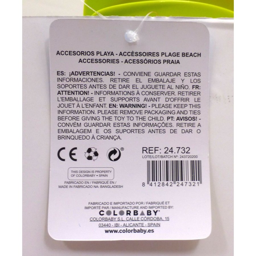St med legetj til stranden Colorbaby 39 cm 2 Dele (24 enheder) #4