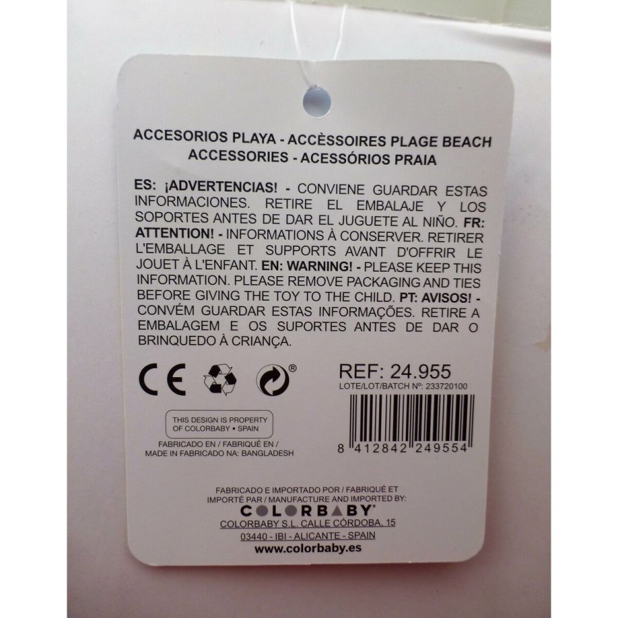 St med legetj til stranden Colorbaby 3 Dele 58 cm (12 enheder) #22
