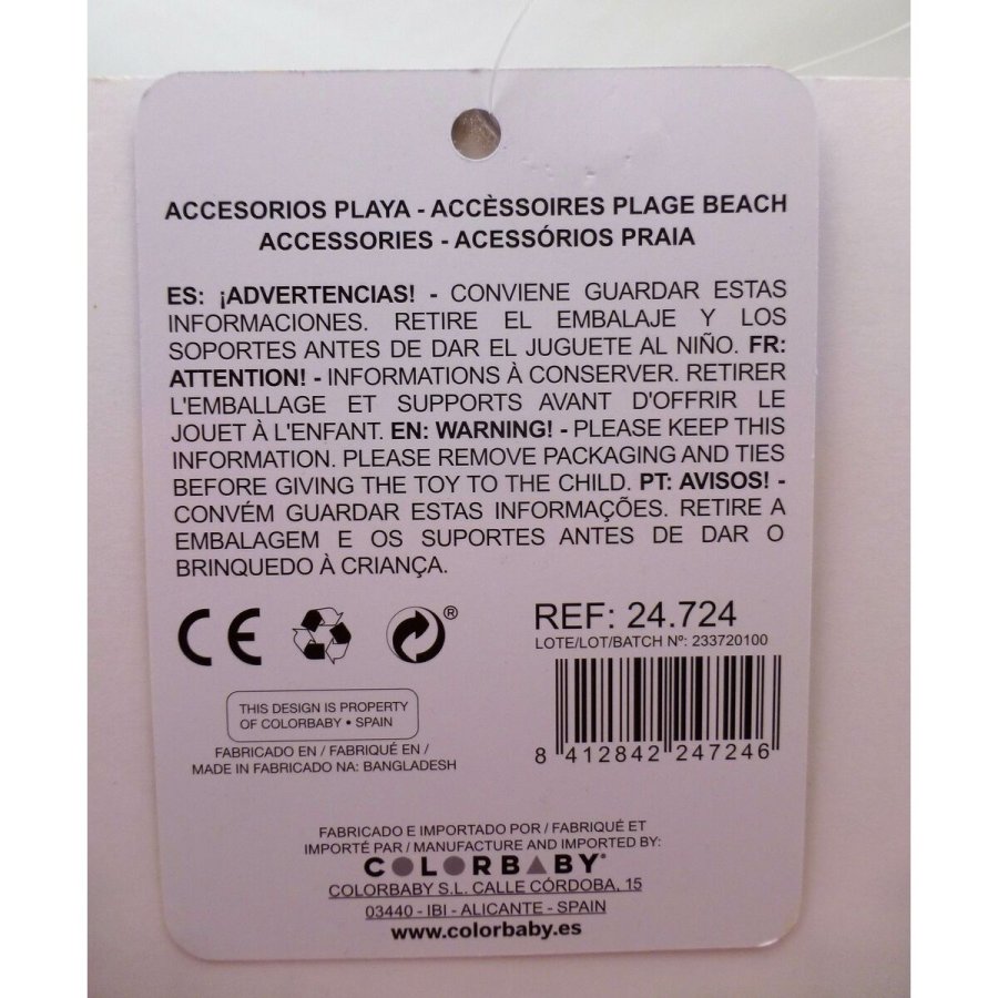 St med legetj til stranden Colorbaby  14 cm (20 enheder) #22