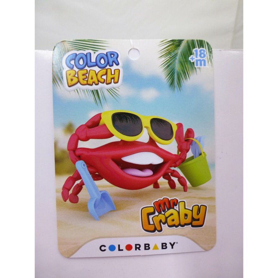 St med legetj til stranden Colorbaby Mr Craby  18 cm polypropylen (16 enheder) #43