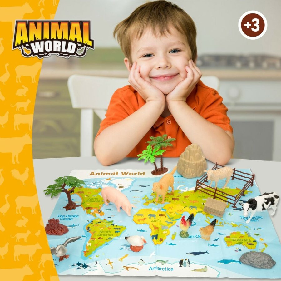 Dyrefigurer Colorbaby 19 Dele Grd Plastik 13 x 8 x 3 cm (6 enheder) #5