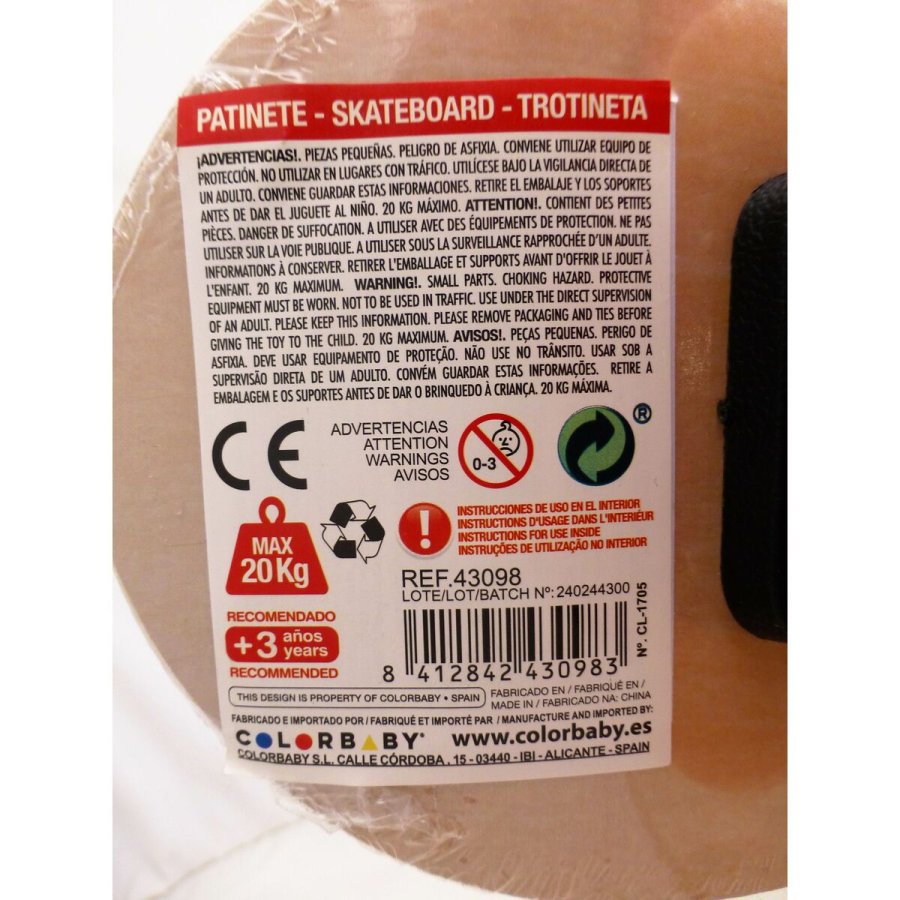 Skateboard Colorbaby (6 enheder) #6