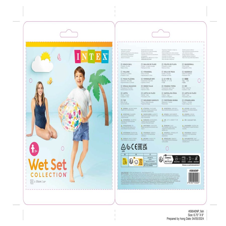 stranden Intex  51 cm PVC (36 Enheder) #43