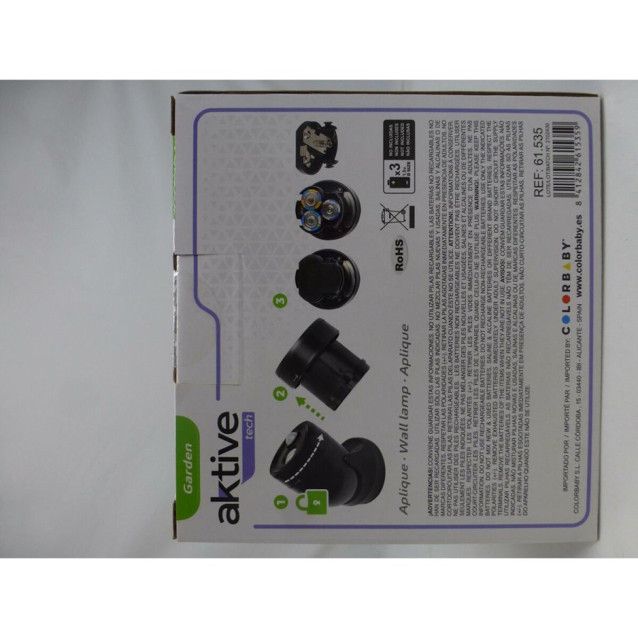 LED-lys med bev�gelsessensor Aktive Plastik 10,5 x 12,5 x 13,5 cm (12 enheder) #7