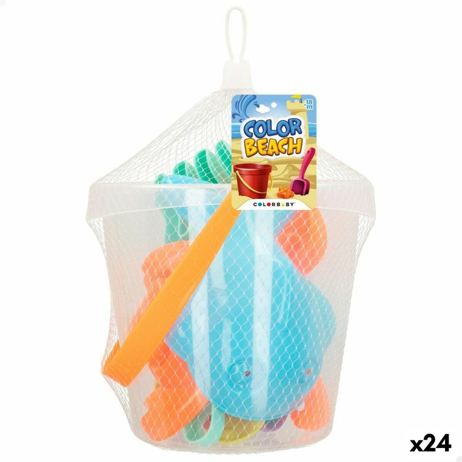 St med legetj til stranden Colorbaby  18 cm (24 enheder) #1