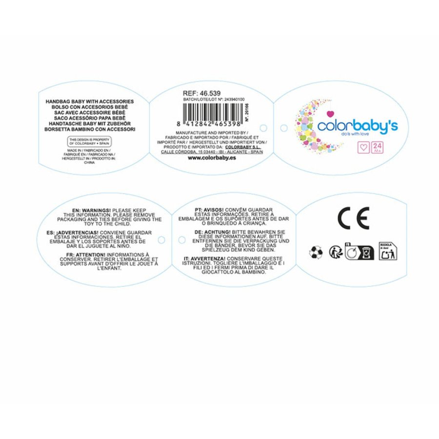 Dukke Tilbehr Colorbaby 21 x 14 x 4,5 cm 6 enheder 7 Dele #5