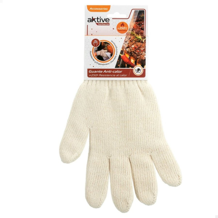 Barbecue glove Aktive 24 enheder Beige #13
