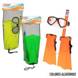 Dykkerbriller med Snorkle og Finner Colorbaby (6 enheder) #29