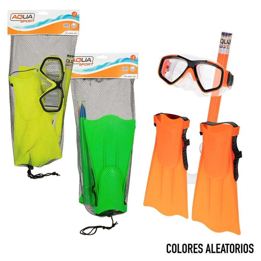 Dykkerbriller med Snorkle og Finner Colorbaby (6 enheder) #29