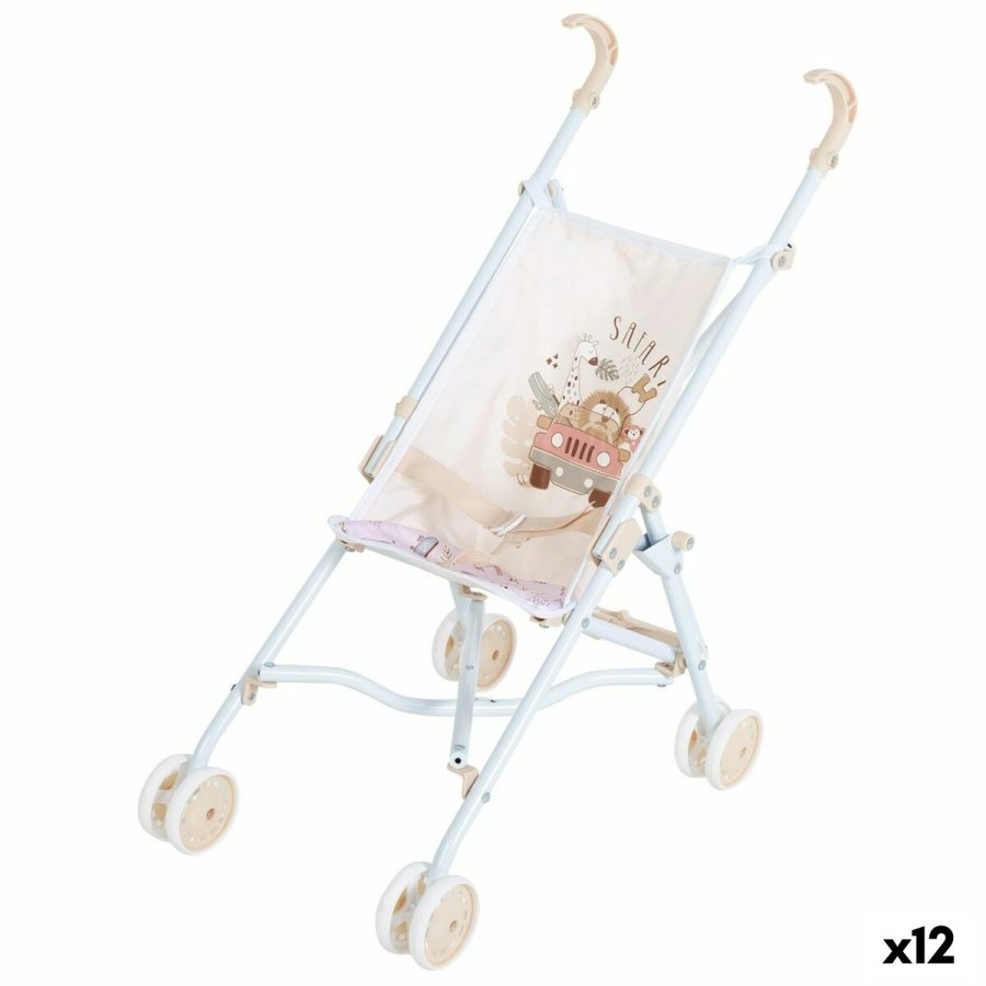 Stol til Dukker Colorbaby Safari 27 x 56 x 53 cm Foldbar 12 enheder #1