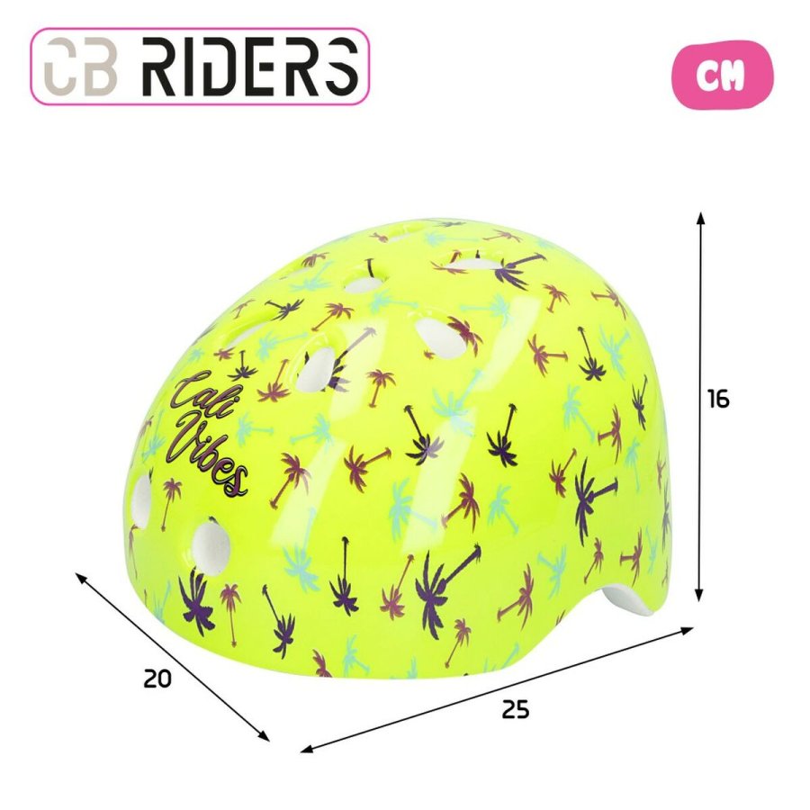 Cykelhjelm til brn Colorbaby Neon Cali Vibes Gul (4 enheder) #21