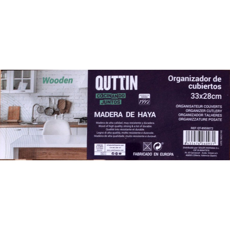 Bestikholder Quttin Quttin Tr 33 x 28 x 3,5 cm (12 enheder) #7