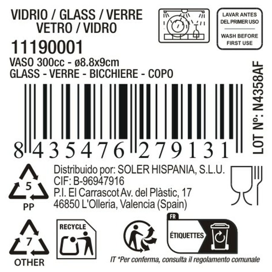 Glas La Mediterrnea Odiel 300 ml (48 enheder) #3