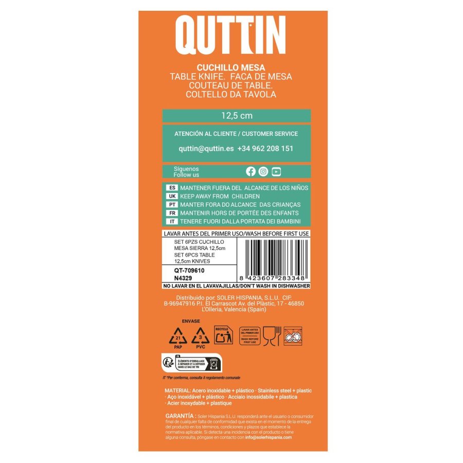 Knivst Quttin Basic 12,5 cm 6 Dele (12 enheder) #7