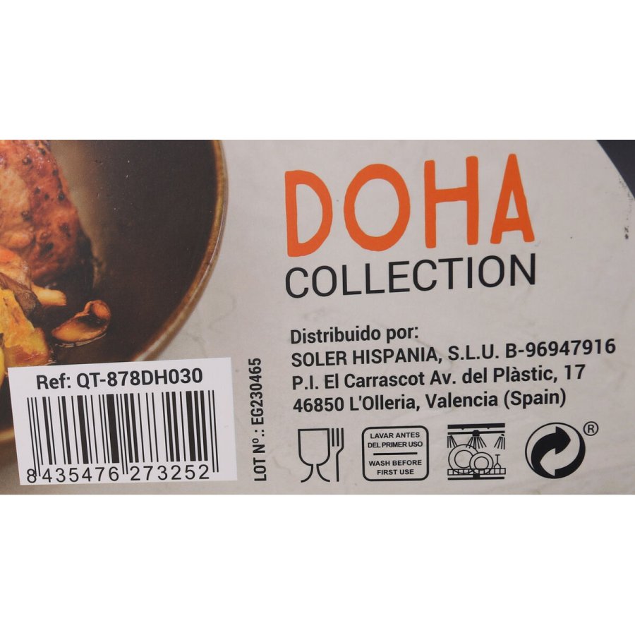 Stegepande Quttin Doha Smedet aluminium 53 x 30 x 6 cm (4 enheder) #7