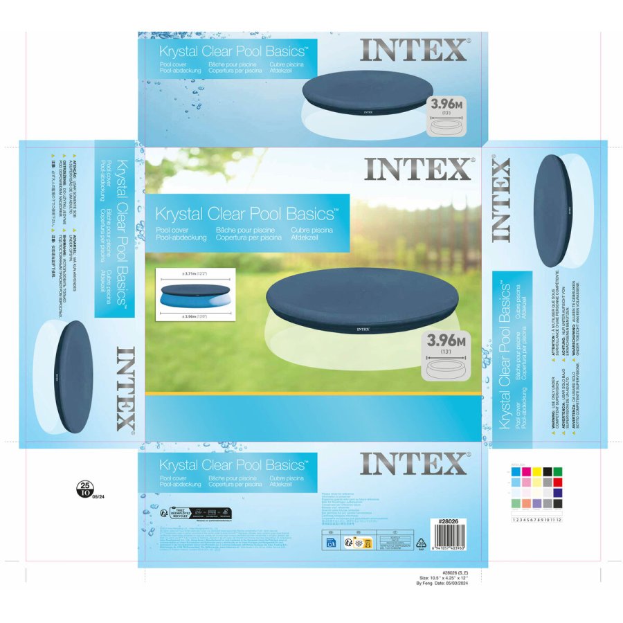 Swimmingpool Cover Intex Marinebl  396 cm Cirkulr (4 enheder) #6