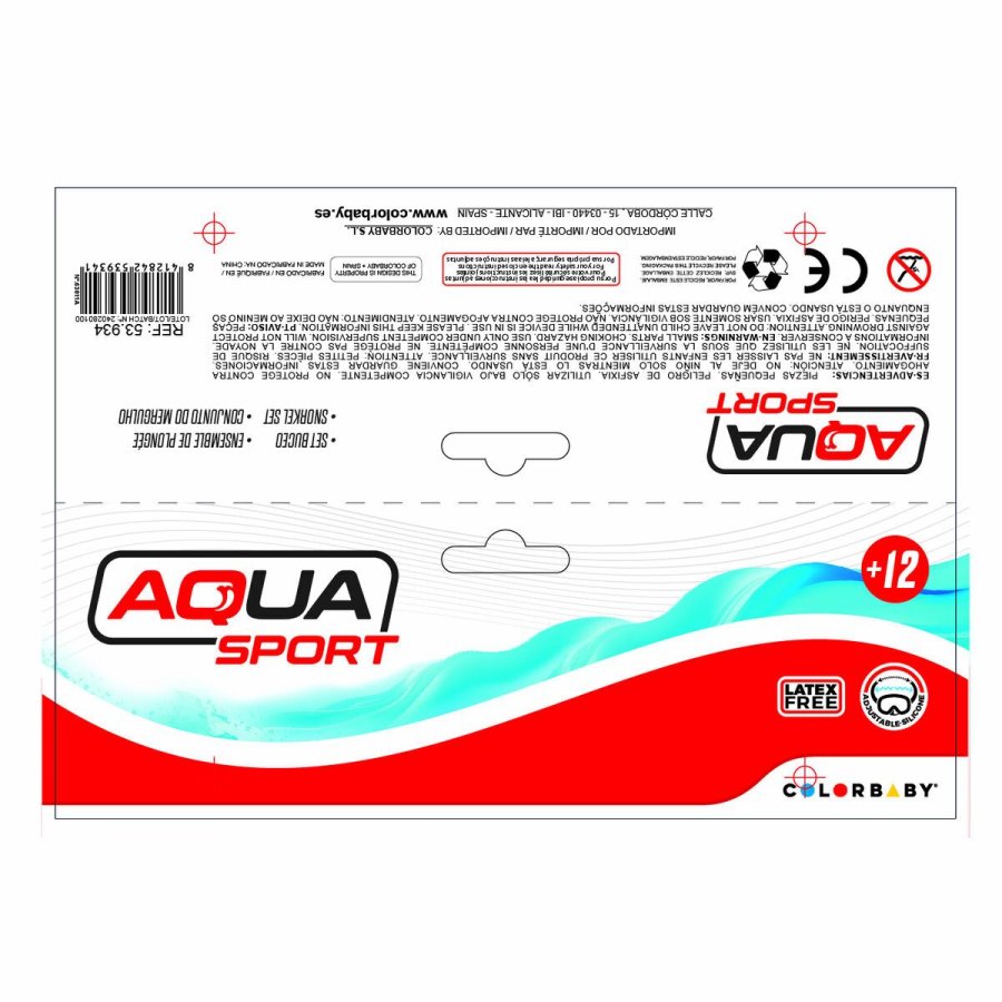 Snorkel beskyttelsesbriller og rr Colorbaby Aqua Sport Voksne (6 enheder) #36