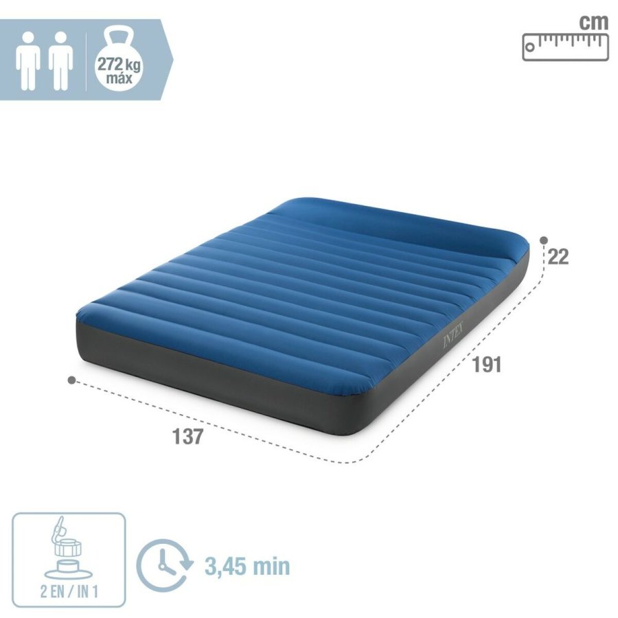 Luftmadras Intex 137 x 22 x 191 cm (3 enheder) #17