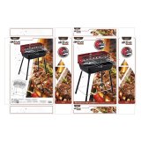Havegrill Transportabel Aktive Metal 42 x 54 x 42 cm (2 enheder) #9