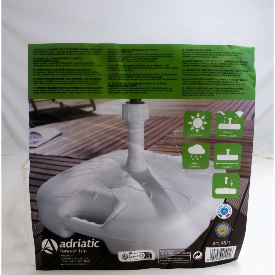 Fod for strandparasol Aktive Hvid � 32 mm � 20 mm 45 x 29 x 45 cm (5 enheder) #7