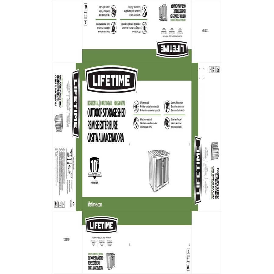 Opbevaring m�bler Lifetime Gr� 147 x 129 x 97 cm #2