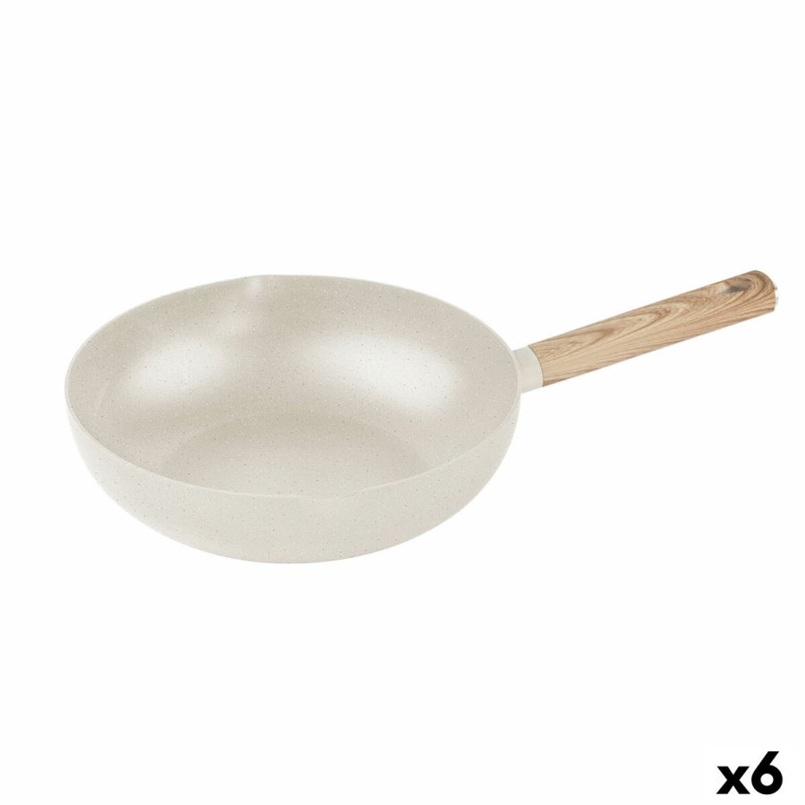 Wok Pande Quttin ECOOK Hvid 28 x 8 cm 2,8 mm (6 enheder) #1