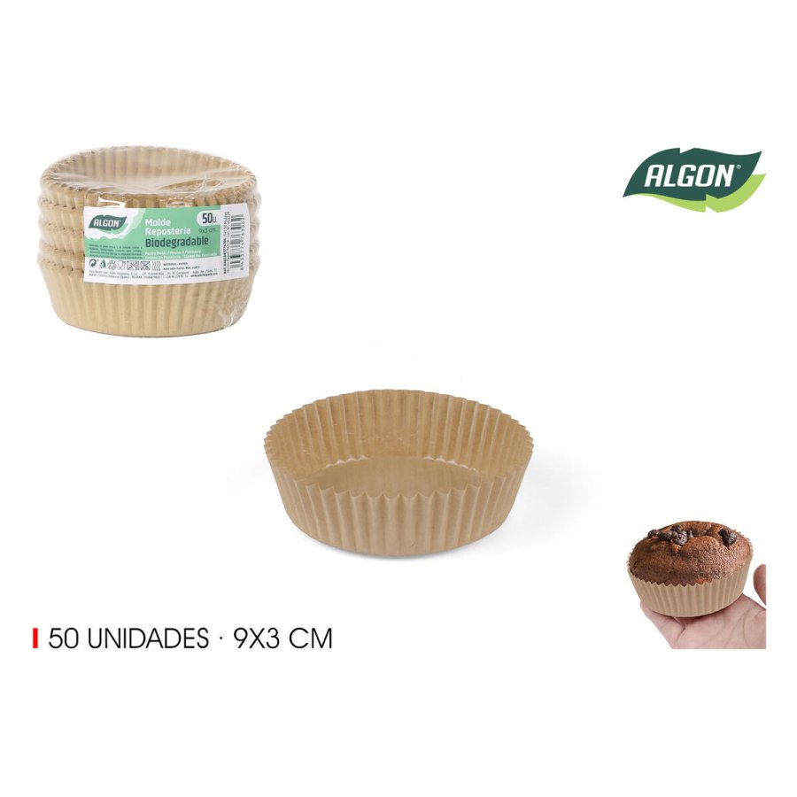 St med kagedser Algon Papir 9 X 3 CM 50 Dele (36 Enheder) #4