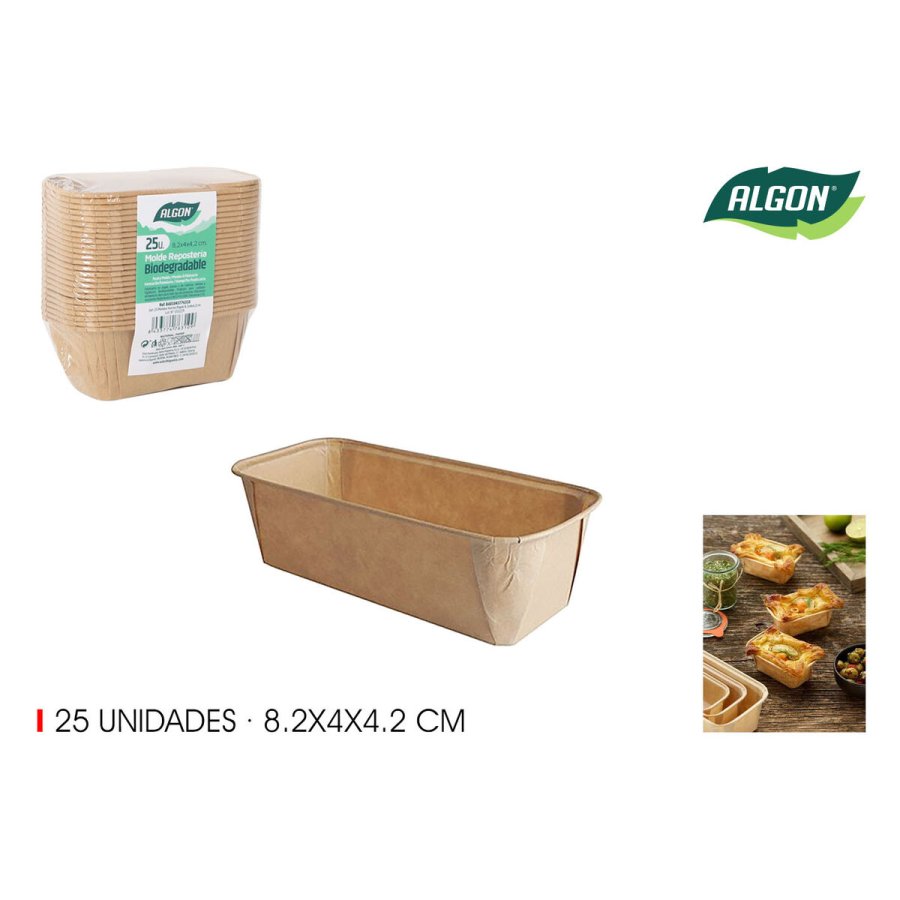 St med kagedser Algon Papir 8,2 x 4 x 4,2 cm 25 Dele (36 Enheder) #4