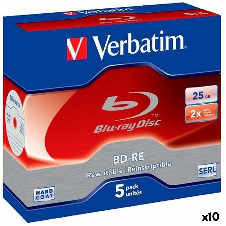 Blu-ray BD-RE Verbatim 25 GB 6x 5 Dele (10 enheder) #1