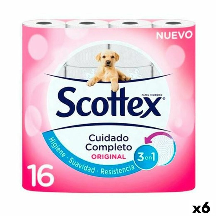 Toiletpapir Scottex Original Hvid 16 Dele (6 enheder) #1