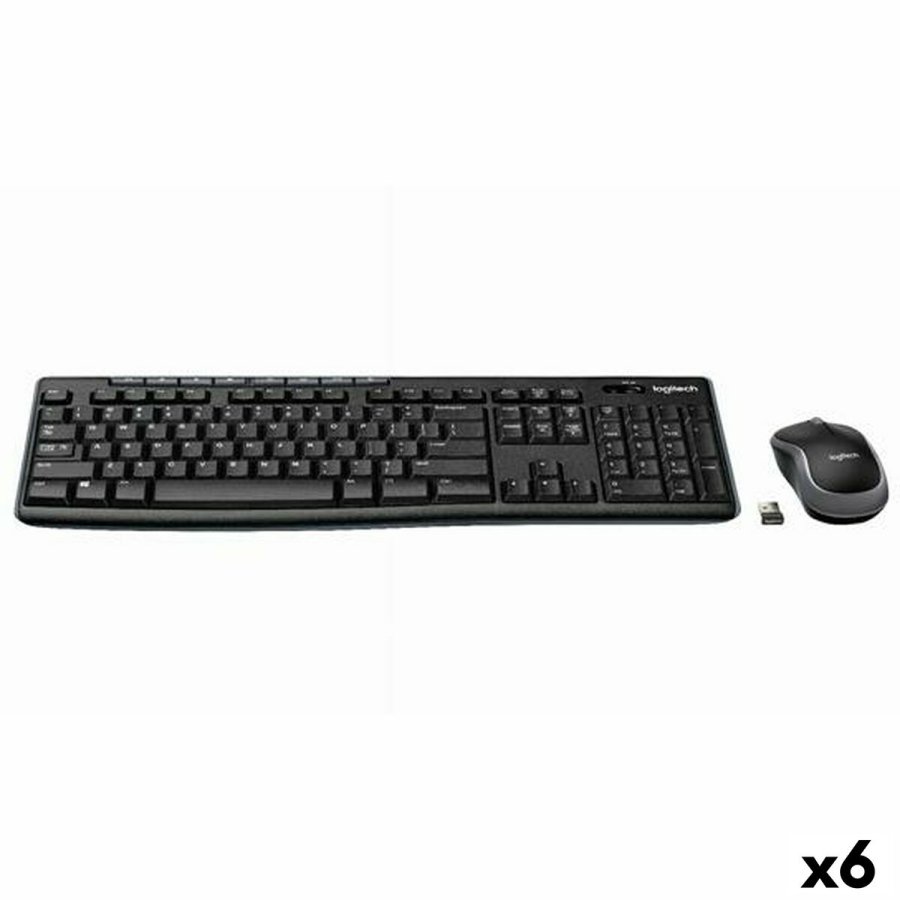Tastatur og tr�dl�s mus Logitech DESKTOP MK270 Sort Spansk qwerty (6 enheder) #1