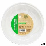 S�t af genanvendelige tallekener Maxi Products Hvid Plastik � 22 cm 100 Dele (8 enheder) #1