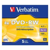 DVD+RW Verbatim 4,7 GB 4x 5 Dele (20 enheder) #2