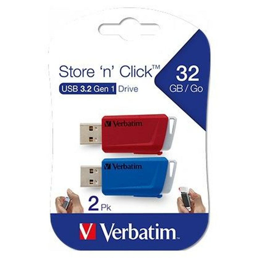 USB-stik Verbatim Multifarvet 32 GB 2 Dele (5 enheder) #2