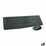 Tastatur og mus Logitech MK235 Sort Spansk qwerty (8 enheder) #1