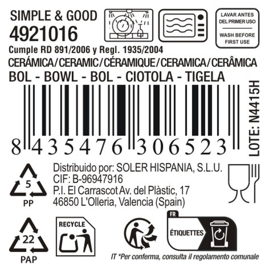 Sk�l La Mediterr�nea Simple&good 630 ml (16 enheder) #7