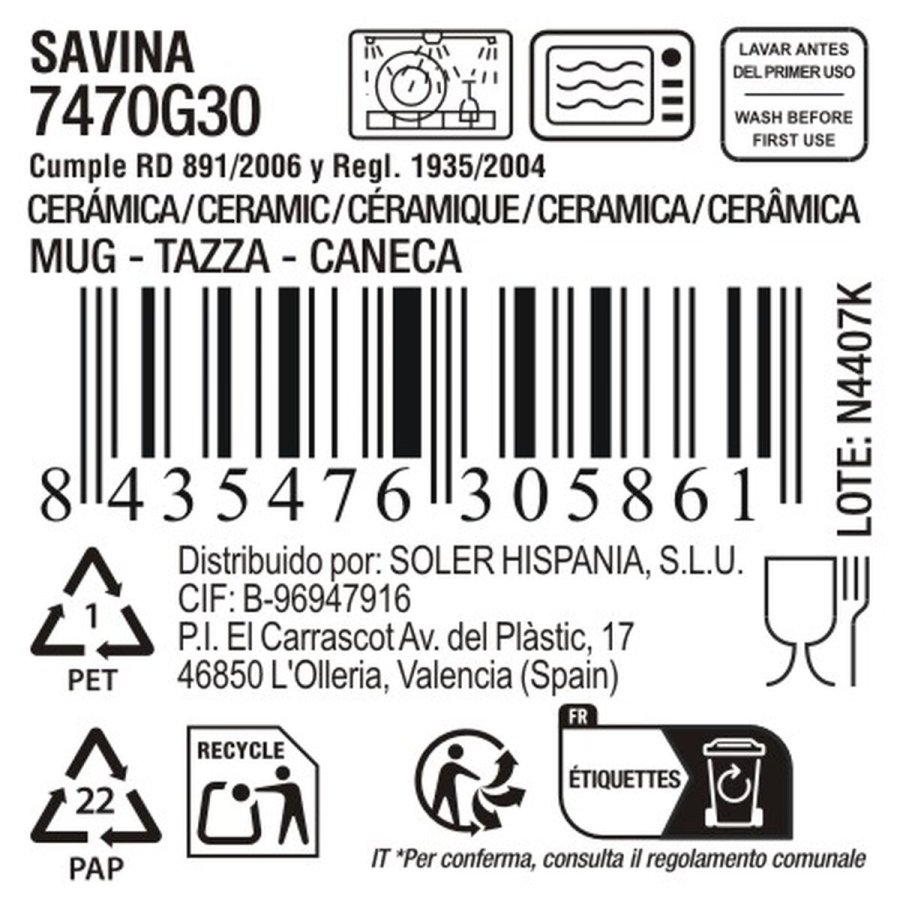 Krus La Mediterr�nea Savina 350 ml (18 enheder) #4