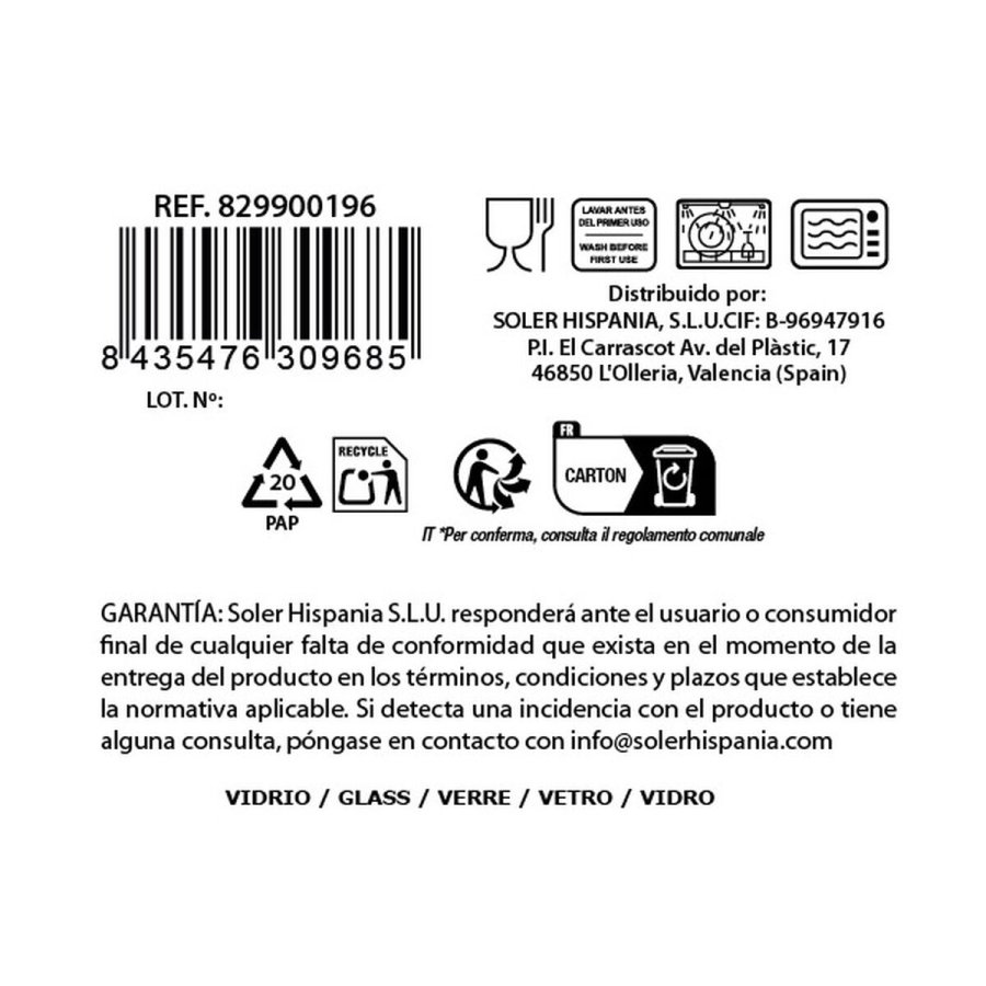 Glaskrus Inde Sisi Gennemsigtig (18 enheder) #3